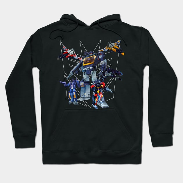 Masterpiece Soundwave and Cassettes Hoodie by Draconis130